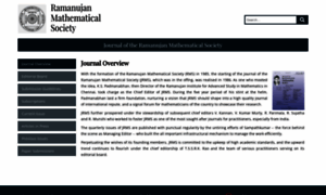 Jrms.ramanujanmathsociety.org thumbnail