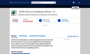 Json-csv-com-desktop-edition.software.informer.com thumbnail