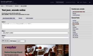 Json_encode.onlinephpfunctions.com thumbnail