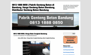 Jualgentengbetonbandung.wordpress.com thumbnail