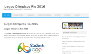 Juegosolimpicos2016.com thumbnail