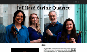 Juilliardquartet.org thumbnail