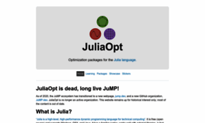 Juliaopt.org thumbnail