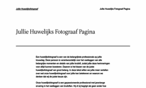 Julliehuwelijksfotograaf.be thumbnail