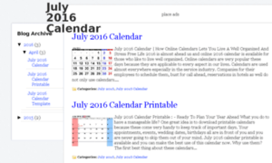 July2016calendar.com thumbnail