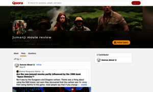 Jumanjimoviereview.quora.com thumbnail