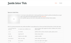 Jumblesolvertrick.zohosites.com thumbnail