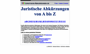 Juristische-abkuerzungen.de thumbnail