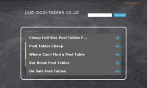 Just-pool-tables.co.uk thumbnail