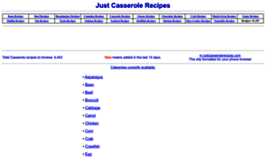 Justcasserolerecipes.com thumbnail