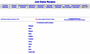 Justgamerecipes.com thumbnail