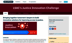 Justiceinnovationchallenge.devpost.com thumbnail