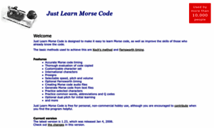 Justlearnmorsecode.com thumbnail