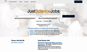 Justsciencejobs.com thumbnail