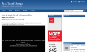 Justtamilsongs.in thumbnail