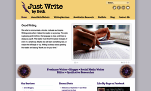 Justwritebybeth.com thumbnail