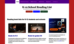 K-12readinglist.com thumbnail