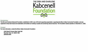 Kabcenellfdn.org thumbnail