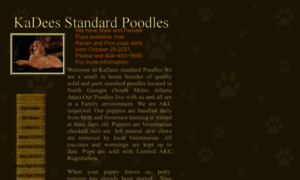 Kadeesstandardpoodles.com thumbnail