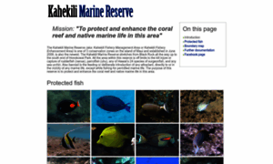 Kahekilimarinereserve.com thumbnail