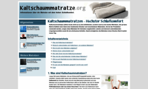Kaltschaummatratze.org thumbnail