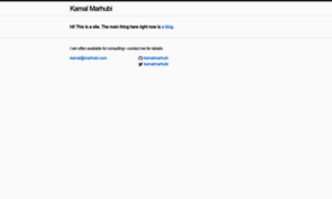 Kamalmarhubi.com thumbnail