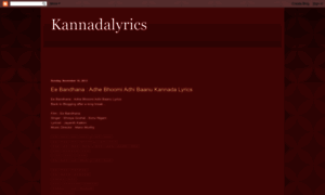 Kannadasongskannadalyrics.blogspot.com thumbnail