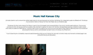 Kansascitymusichall.com thumbnail
