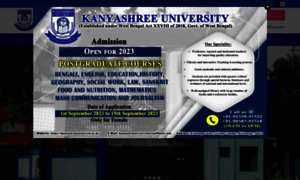 Kanyashreeuniversity.in thumbnail