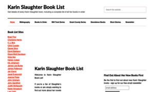 Karinslaughterbooklist.com thumbnail