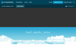 Karl-marks-2014.livejournal.com thumbnail