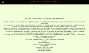 Karmasecurityandevents.co.uk thumbnail