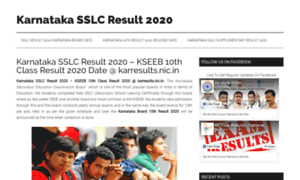 Karnatakasslcresult2020.in thumbnail