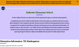 Katherine.simivalleyusd.org thumbnail