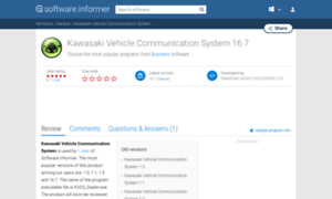 Kawasaki-vehicle-communication-system.software.informer.com thumbnail