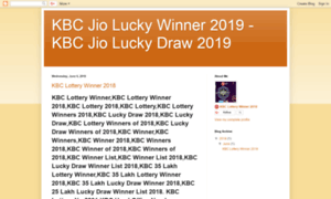 Kbcjioluckywinner.blogspot.com thumbnail