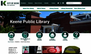 Keenepubliclibrary.org thumbnail