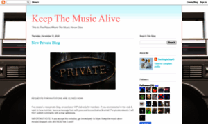 Keep-the-music-alive.blogspot.com thumbnail