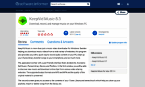 Keepvid-music.software.informer.com thumbnail