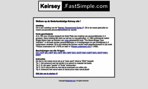 Keirsey.fastsimple.com thumbnail
