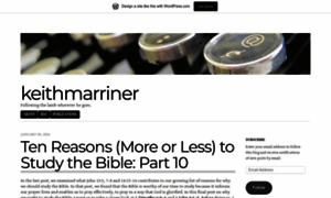 Keithmarriner.wordpress.com thumbnail