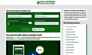 Kellycriterioncalculator.com thumbnail
