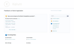 Kelvininc.uservoice.com thumbnail