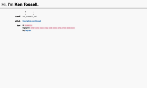 Ken.tossell.net thumbnail