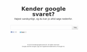 Kendergooglesvaret.dk thumbnail