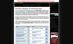 Kennedycentertickets.com thumbnail