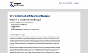Kennisbanksportenbewegen.nl thumbnail