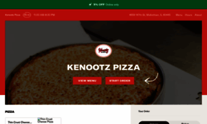 Kenootzpizzamenu.com thumbnail