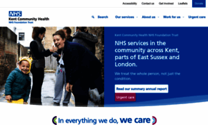 Kentcht.nhs.uk thumbnail