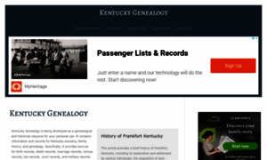 Kentuckygenealogy.org thumbnail